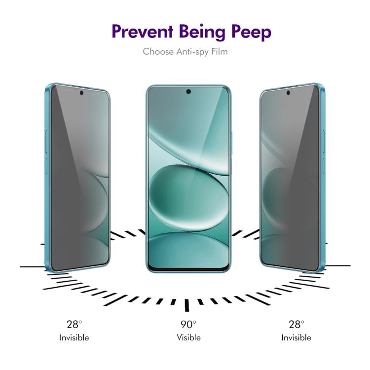 For Redmi Note 15 Pro 5G Global 163.6mm ENKAY Hat-Prince 28 Degree Anti-peeping Privacy Silk Screen Tempered Glass Film