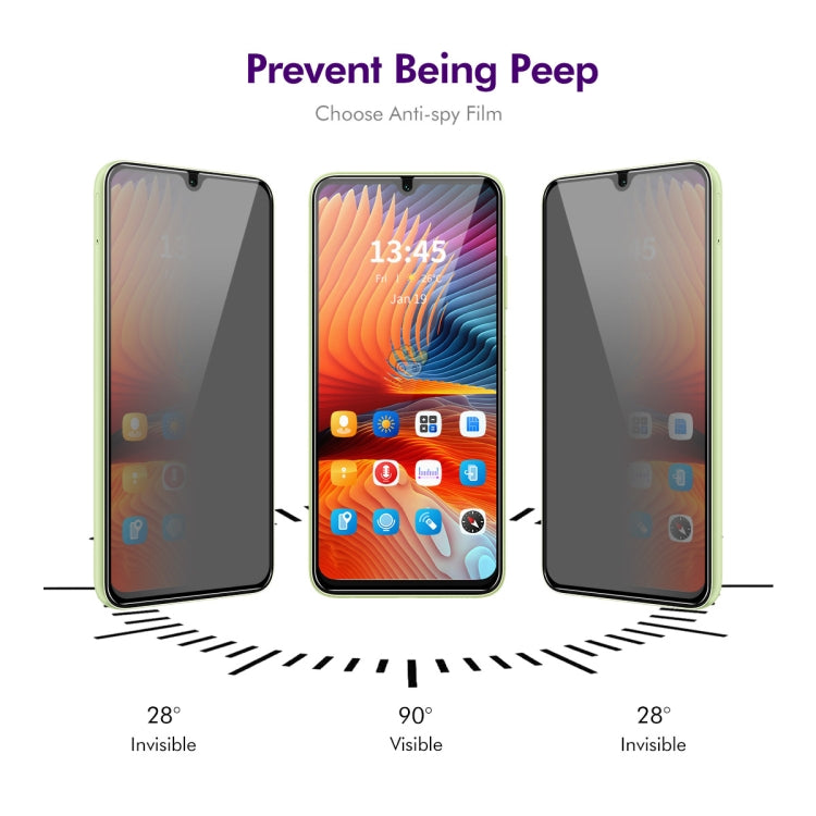 For Samsung Galaxy A16 5G ENKAY Hat-Prince 28 Degree Anti-peeping Privacy Silk Screen Tempered Glass Film