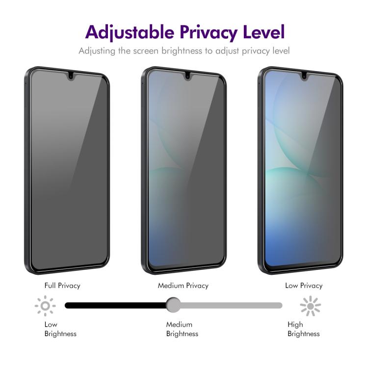 For Samsung Galaxy A17 5G ENKAY Hat-Prince 28 Degree Anti-peeping Privacy Silk Screen Tempered Glass Film