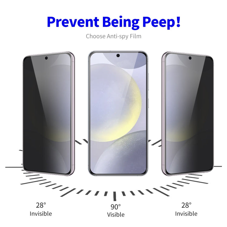For Samsung Galaxy S24 5G 2pcs ENKAY Hat-Prince 28 Degree Anti-peeping Privacy Tempered Glass Film