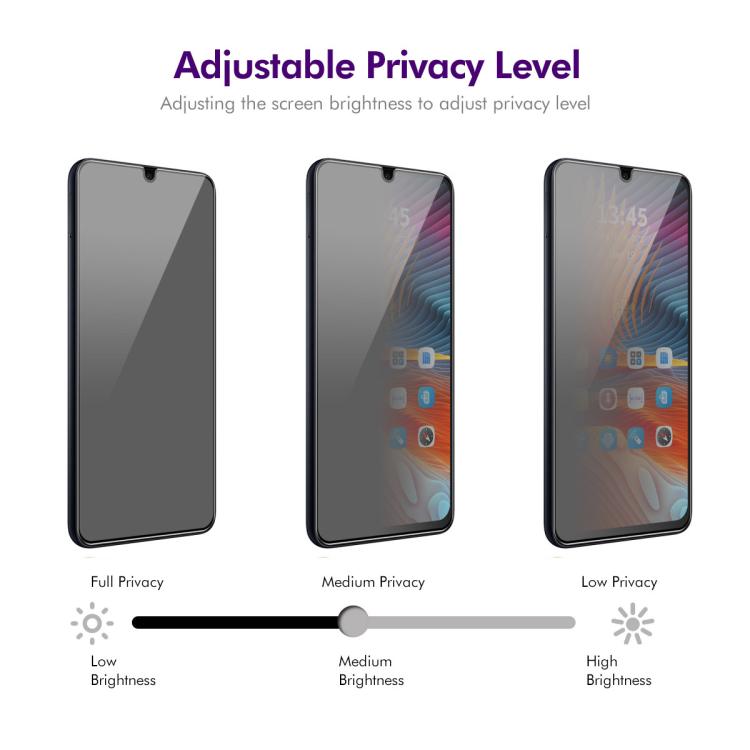 For Samsung Galaxy A07 4G 2pcs ENKAY Hat-Prince 28 Degree Anti-peeping Privacy Tempered Glass Film