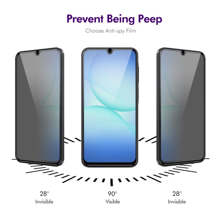 For Samsung Galaxy A17 5G 2pcs ENKAY Hat-Prince 28 Degree Anti-peeping Privacy Tempered Glass Film