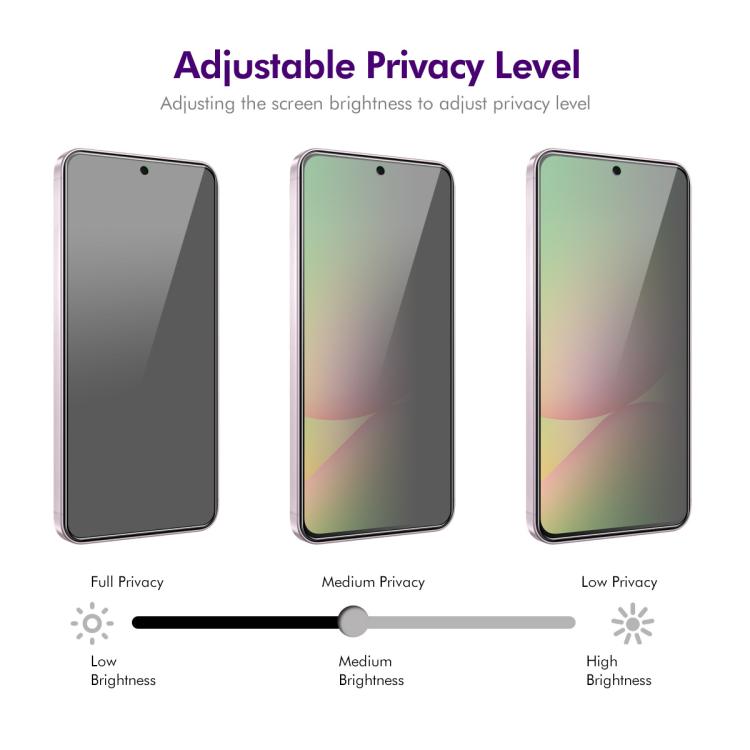 For Samsung Galaxy A37 / A57 2pcs ENKAY Hat-Prince 28 Degree Anti-peeping Privacy Tempered Glass Film