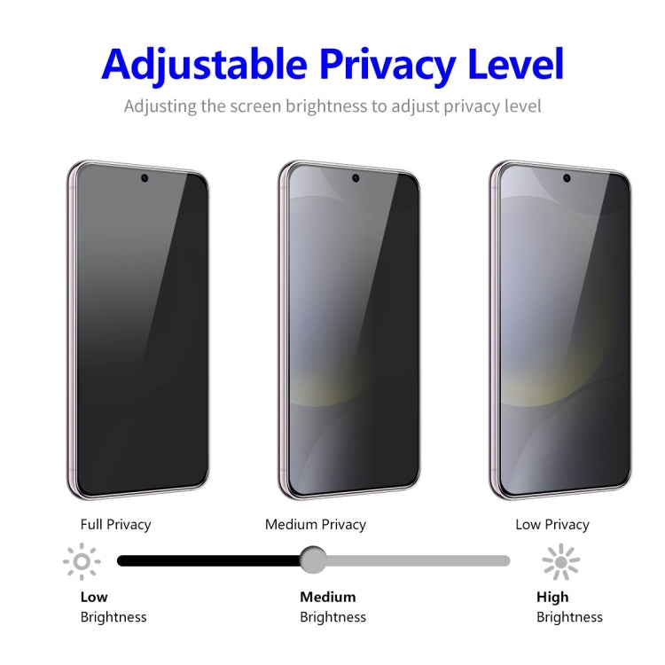 For Samsung Galaxy S24 5G 5pcs ENKAY Hat-Prince 28 Degree Anti-peeping Privacy Tempered Glass Film