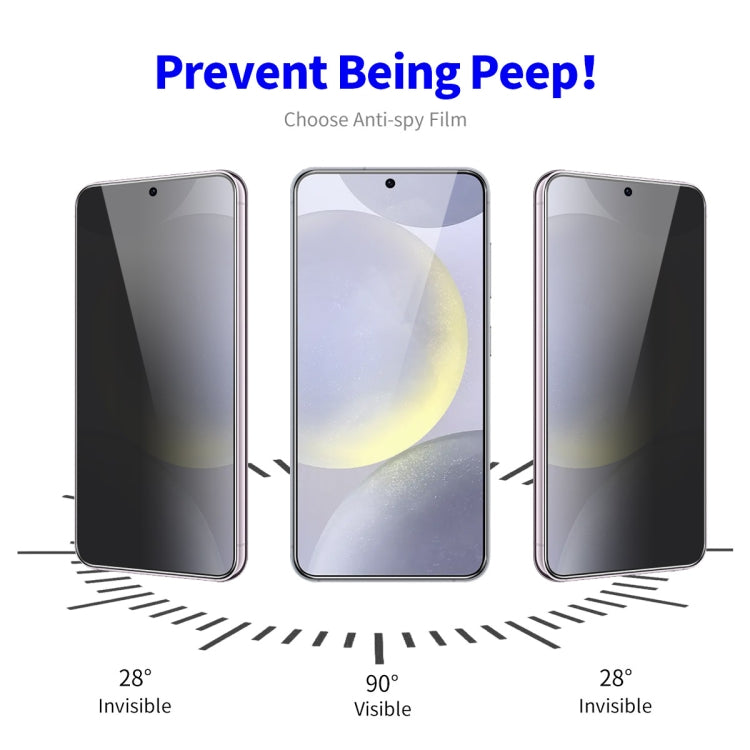 For Samsung Galaxy S24 FE 5G 5pcs ENKAY Hat-Prince 28 Degree Anti-peeping Privacy Tempered Glass Film