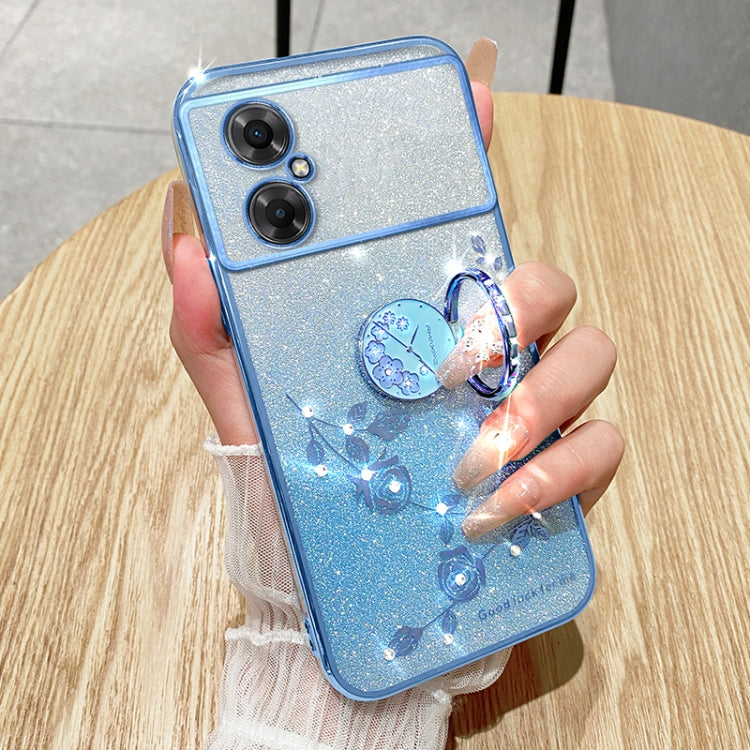 For Xiaomi Poco M5 5G Gradient Glitter Immortal Flower Ring All-inclusive Phone Case