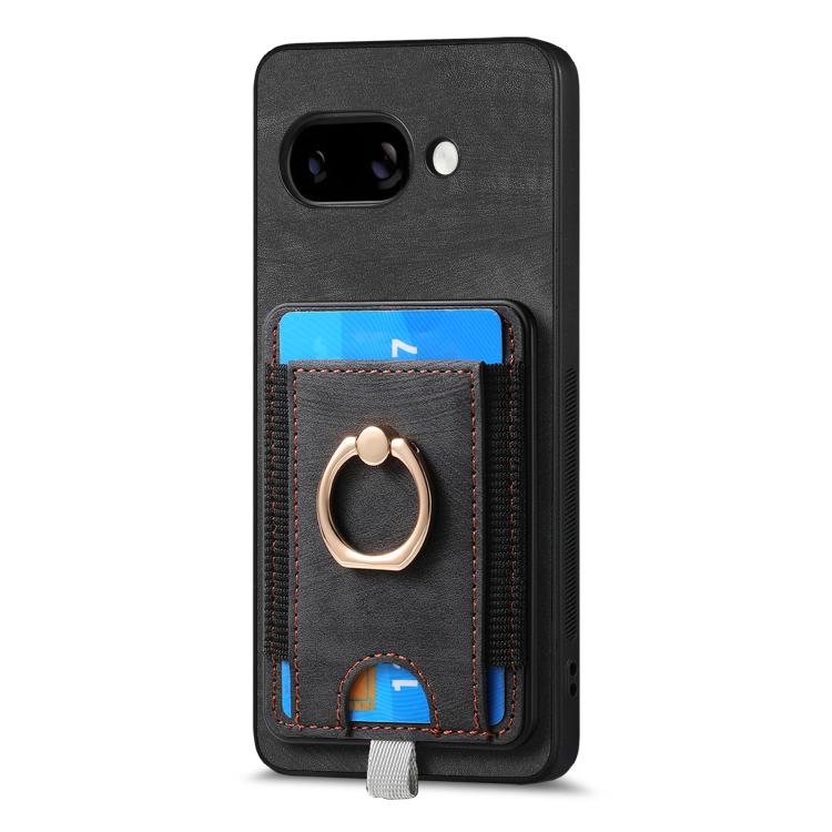 For Google Pixel 9a Retro Splitable Magnetic Card Bag Leather Phone Case