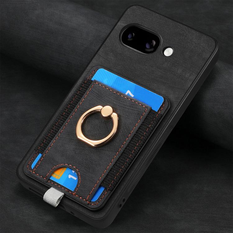 For Google Pixel 9a Retro Splitable Magnetic Card Bag Leather Phone Case