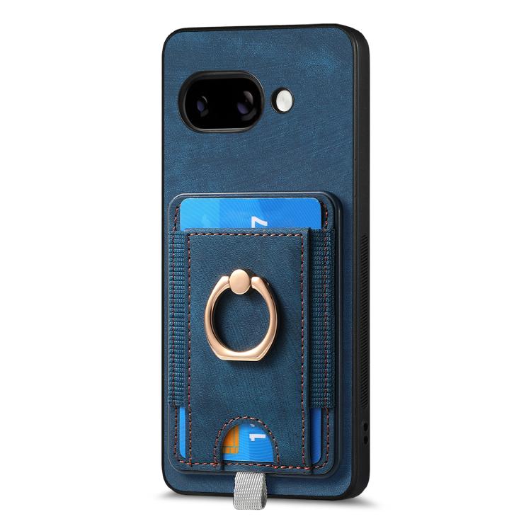 For Google Pixel 9a Retro Splitable Magnetic Card Bag Leather Phone Case