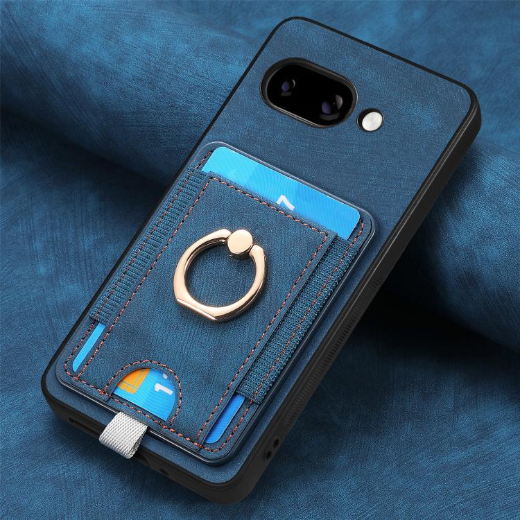 For Google Pixel 9a Retro Splitable Magnetic Card Bag Leather Phone Case