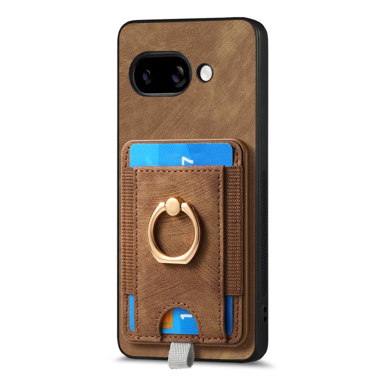 For Google Pixel 9a Retro Splitable Magnetic Card Bag Leather Phone Case