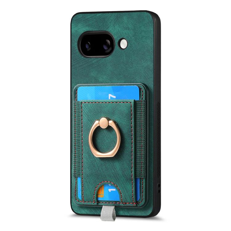 For Google Pixel 9a Retro Splitable Magnetic Card Bag Leather Phone Case