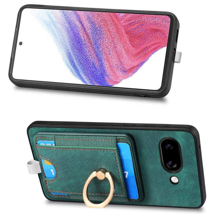 For Google Pixel 9a Retro Splitable Magnetic Card Bag Leather Phone Case