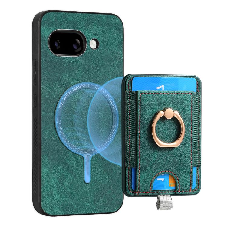 For Google Pixel 9a Retro Splitable Magnetic Card Bag Leather Phone Case