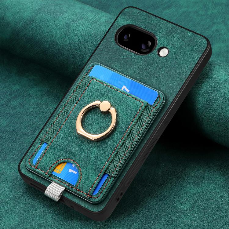 For Google Pixel 9a Retro Splitable Magnetic Card Bag Leather Phone Case