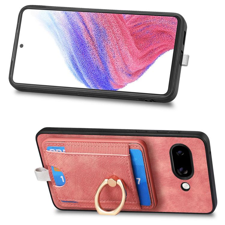 For Google Pixel 9a Retro Splitable Magnetic Card Bag Leather Phone Case