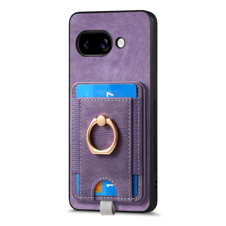 For Google Pixel 9a Retro Splitable Magnetic Card Bag Leather Phone Case