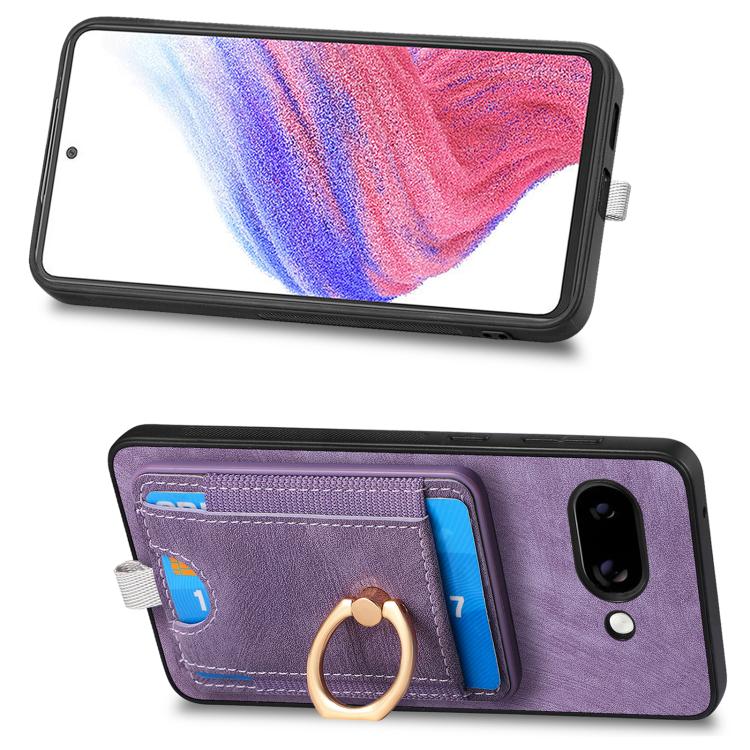 For Google Pixel 9a Retro Splitable Magnetic Card Bag Leather Phone Case