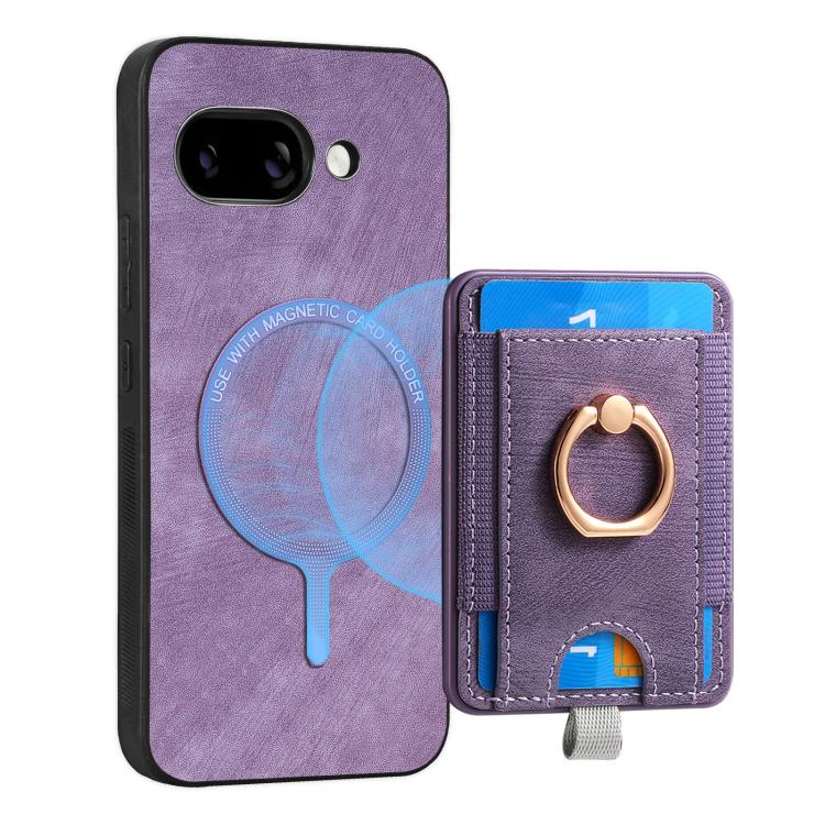 For Google Pixel 9a Retro Splitable Magnetic Card Bag Leather Phone Case
