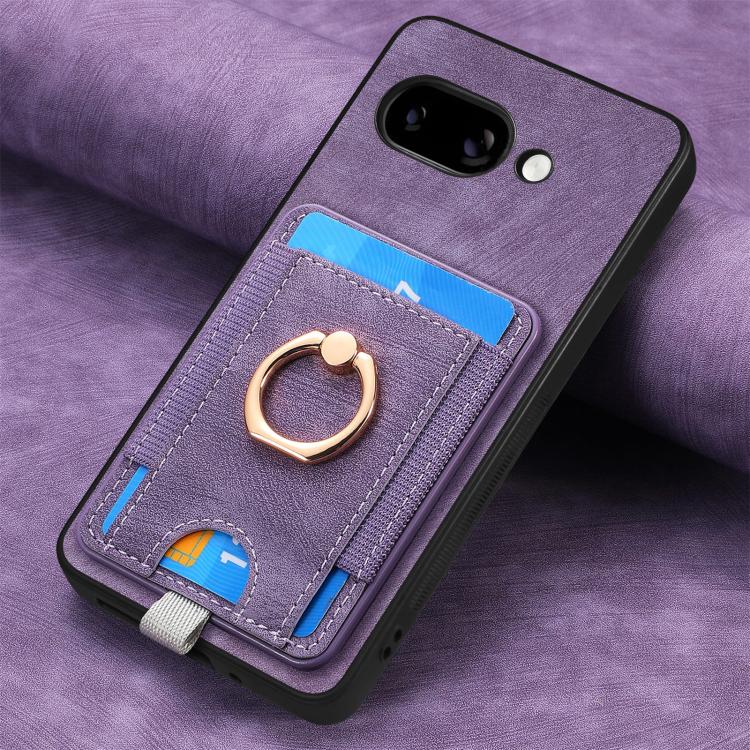 For Google Pixel 9a Retro Splitable Magnetic Card Bag Leather Phone Case