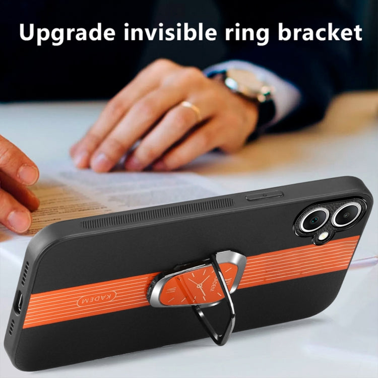 For Samsung Galaxy A06 Magnetic Litchi Leather Back Phone Case with Holder