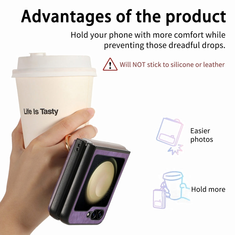 For Samsung Galaxy Z Flip6 / Flip7 FE Retro Skin-feel Ring Multi-card Wallet Phone Case