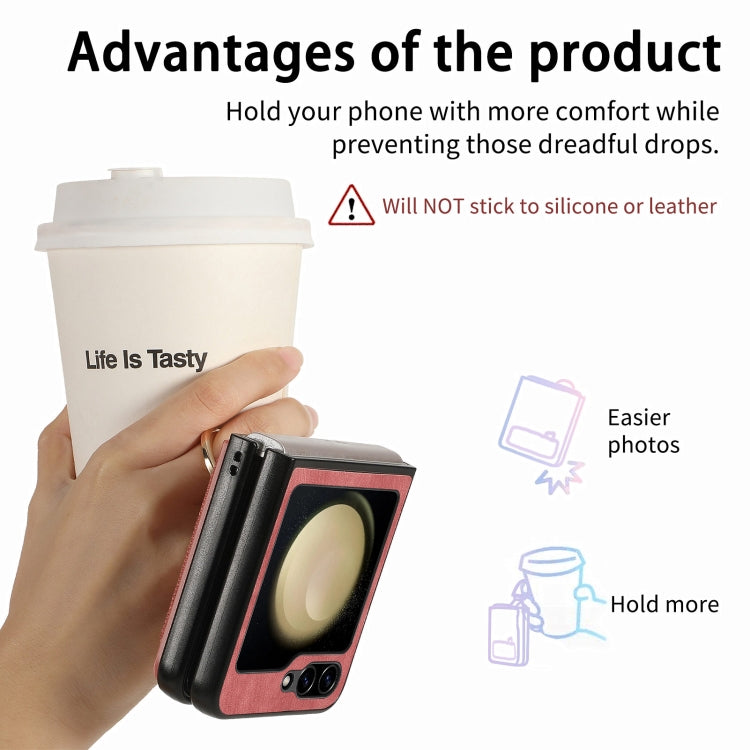 For Samsung Galaxy Z Flip6 / Flip7 FE Retro Skin-feel Ring Multi-card Wallet Phone Case