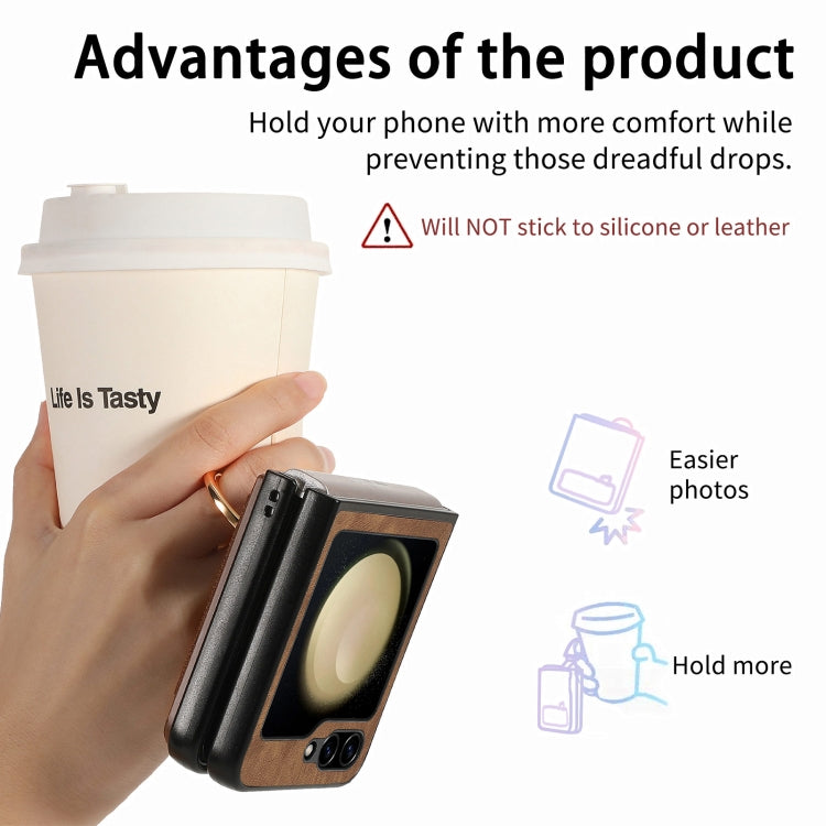 For Samsung Galaxy Z Flip6 / Flip7 FE Retro Skin-feel Ring Multi-card Wallet Phone Case
