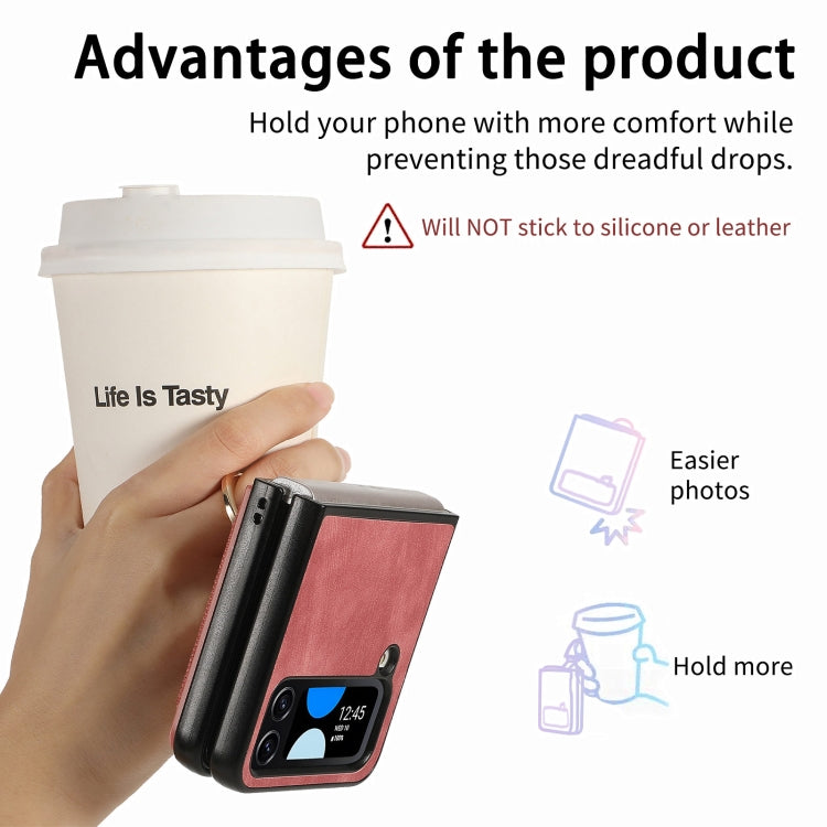 For Samsung Galaxy Z Flip4 Retro Skin-feel Ring Multi-card Wallet Phone Case