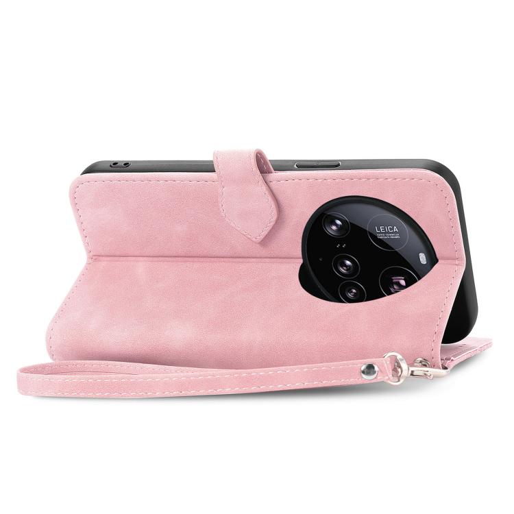For Xiaomi 15 Ultra Embossed Flower Zipper Leather Phone Case