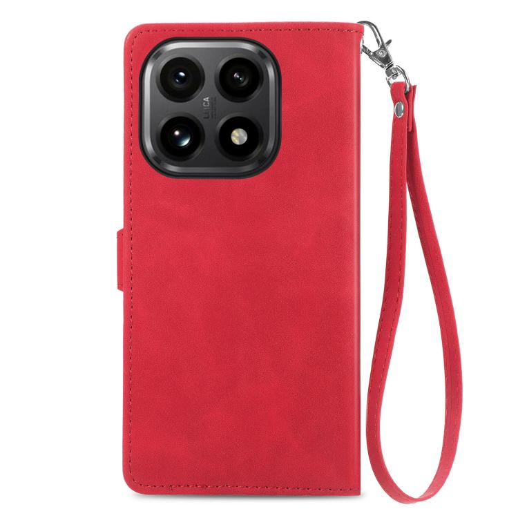 For Xiaomi 15T Embossed Flower Zipper Leather Phone Case