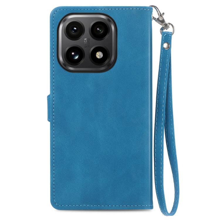 For Xiaomi 15T Embossed Flower Zipper Leather Phone Case