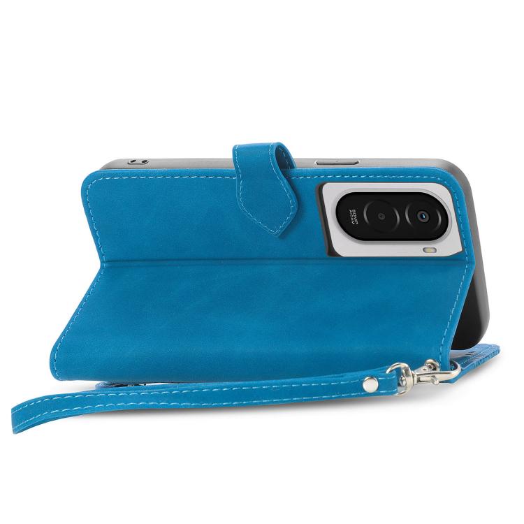 For Xiaomi Poco M7 4G 169mm Embossed Flower Zipper Leather Phone Case
