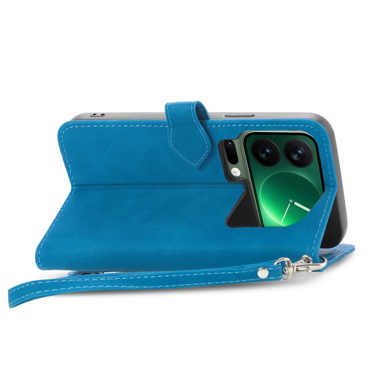 For Xiaomi 17 Pro Embossed Flower Zipper Leather Phone Case