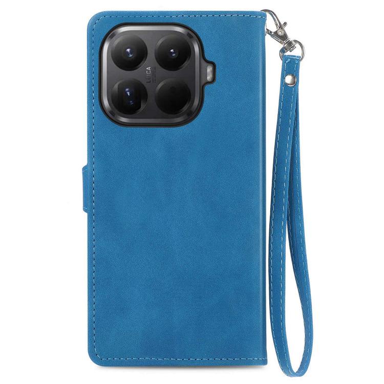 For Xiaomi 15T Pro Embossed Flower Zipper Leather Phone Case