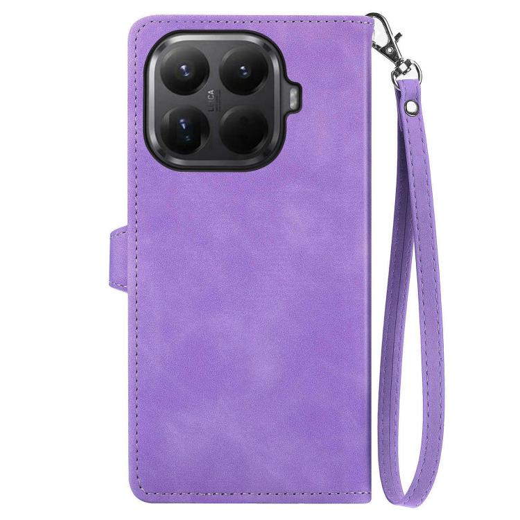 For Xiaomi 15T Pro Embossed Flower Zipper Leather Phone Case