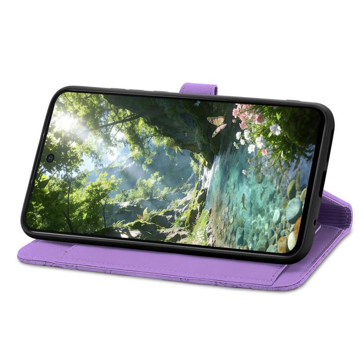 For Redmi Turbo 5 5G Embossed Flower Zipper Leather Phone Case