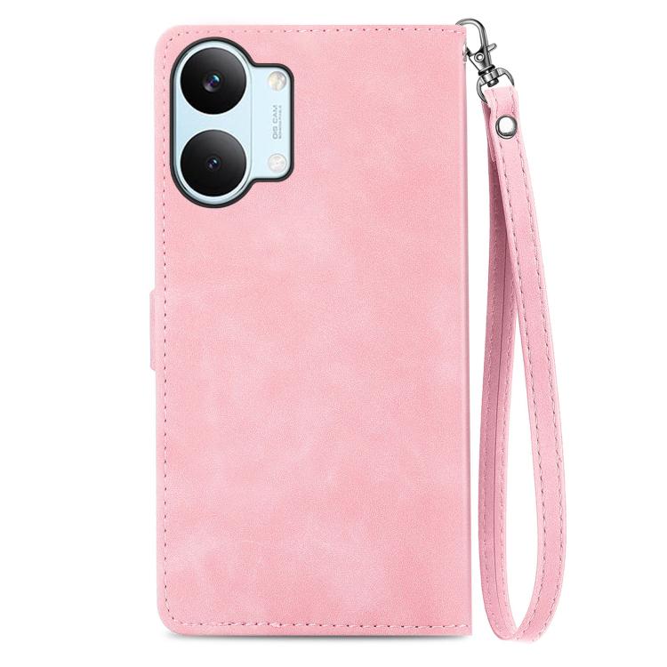 For Xiaomi Poco X8 Pro Max 5G  Embossed Flower Zipper Leather Phone Case
