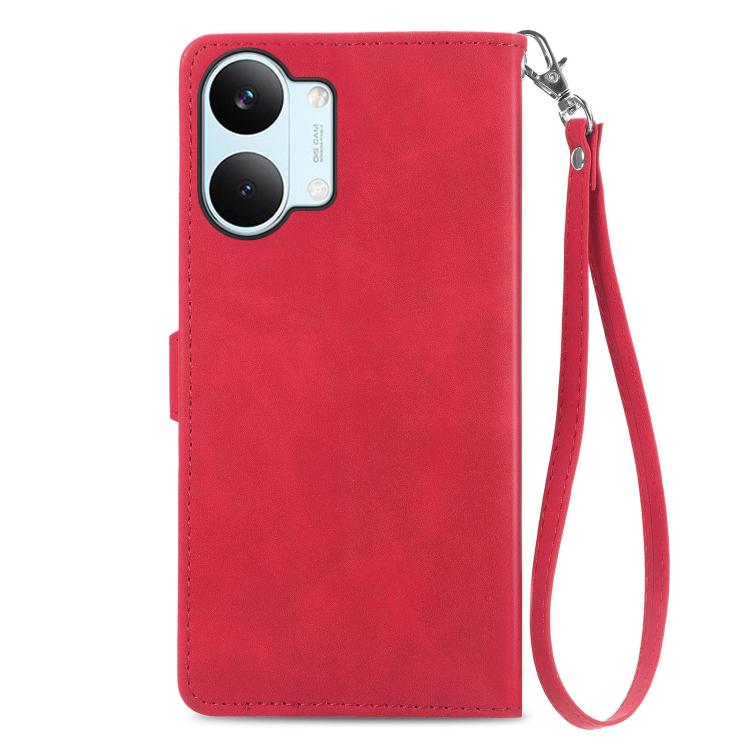 For Xiaomi Poco X8 Pro Max 5G  Embossed Flower Zipper Leather Phone Case