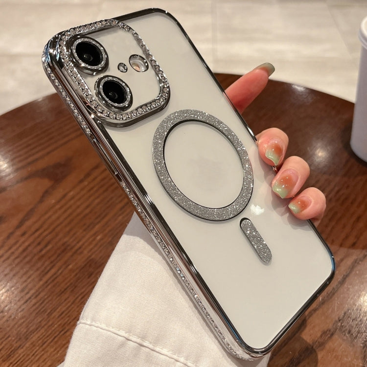 For iPhone 16 Diamond Plated MagSafe TPU Phone Case