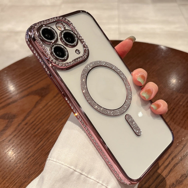 For iPhone 16 Pro Diamond Plated MagSafe TPU Phone Case