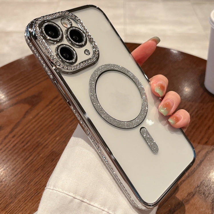 For iPhone 16 Pro Diamond Plated MagSafe TPU Phone Case