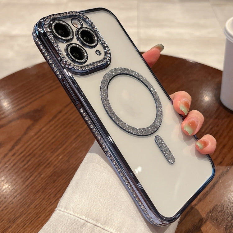 For iPhone 16 Pro Diamond Plated MagSafe TPU Phone Case