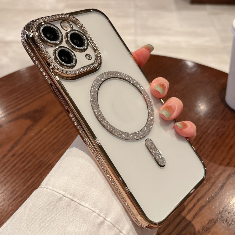 For iPhone 16 Pro Diamond Plated MagSafe TPU Phone Case