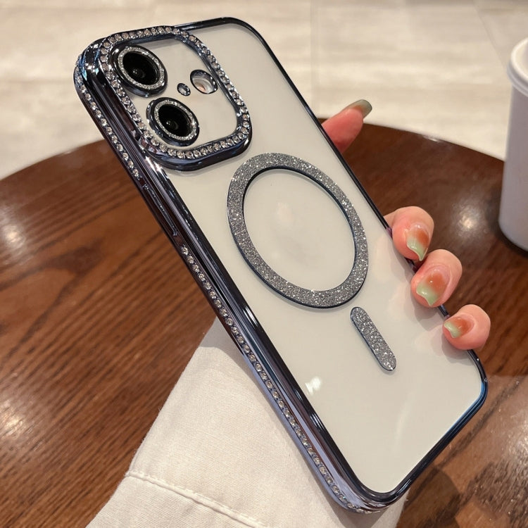 For iPhone 16 Plus Diamond Plated MagSafe TPU Phone Case
