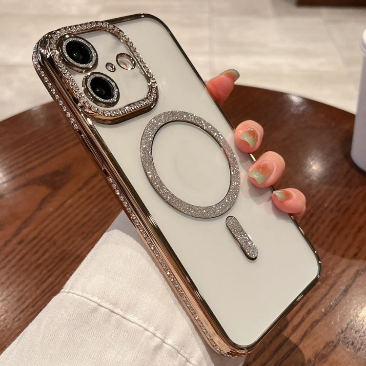 For iPhone 16 Plus Diamond Plated MagSafe TPU Phone Case