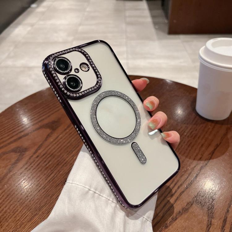 For iPhone 17 Diamond Plated MagSafe TPU Phone Case