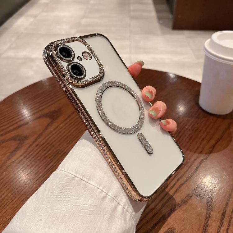 For iPhone 17 Diamond Plated MagSafe TPU Phone Case