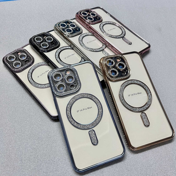 For iPhone 16 Pro Diamond Plated MagSafe TPU Phone Case