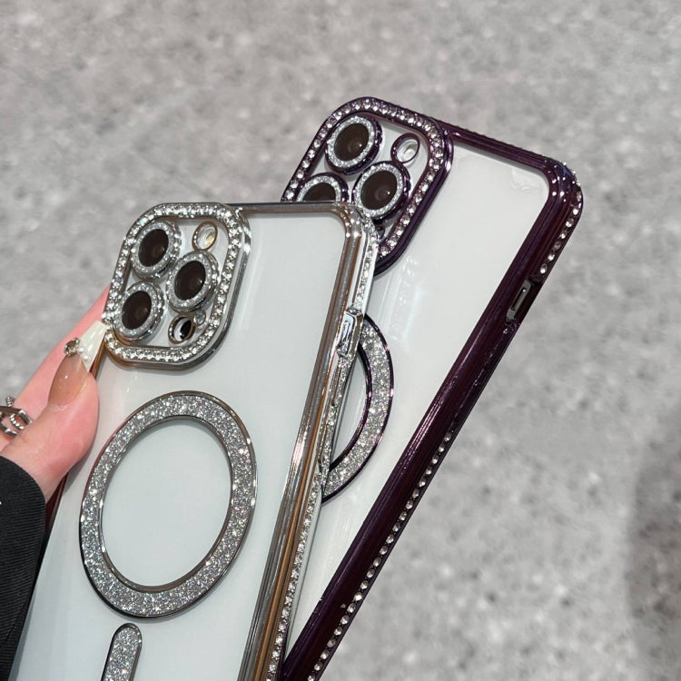 For iPhone 16 Pro Diamond Plated MagSafe TPU Phone Case
